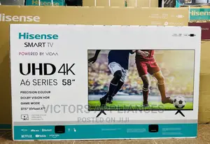 58inch Hisense Smart Tv Powered by VIDAA