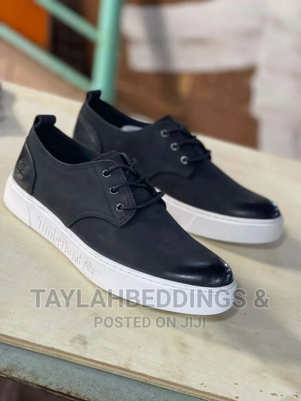 TIMBERLAND Dark Brown Leather Shoes Casual Preppy Mens