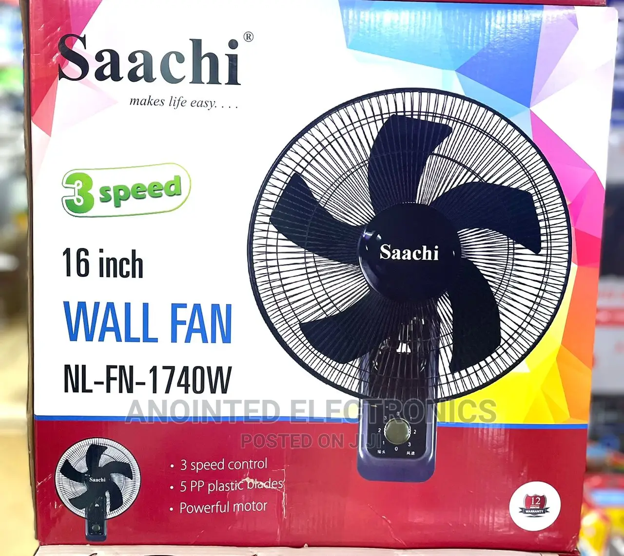 Sach Wall Black Fans