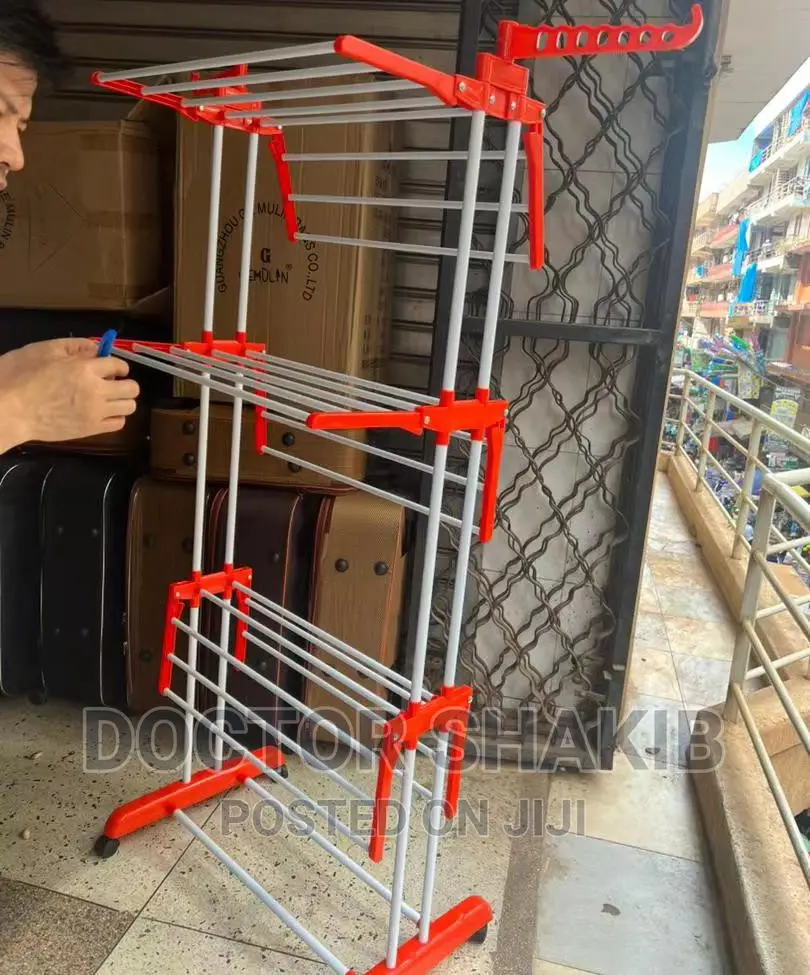 3layer Airfoil Style Foldable Clothes Laundry Drying Rack