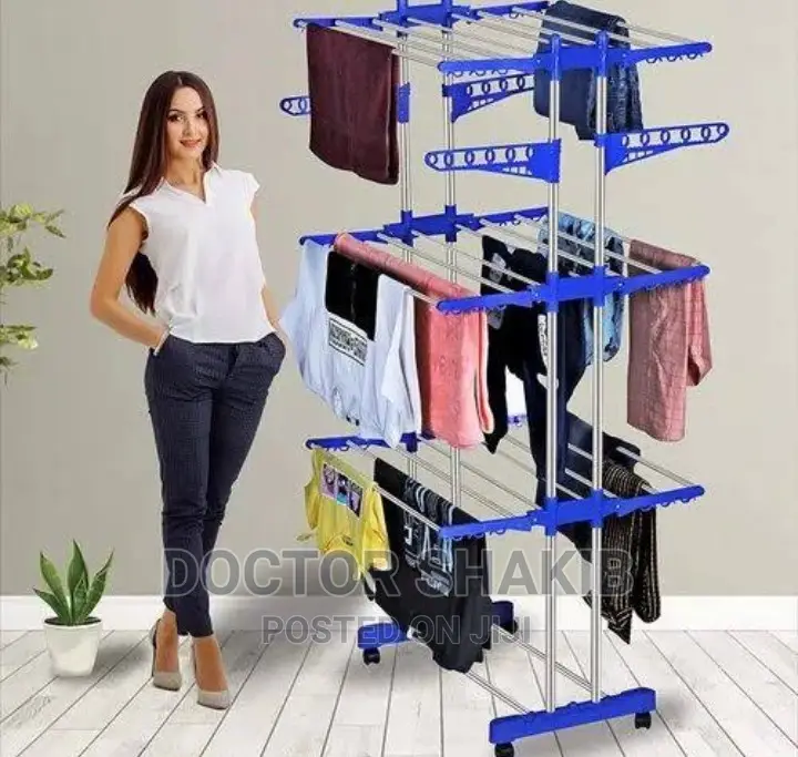 3layer Airfoil Style Foldable Clothes Laundry Drying Rack