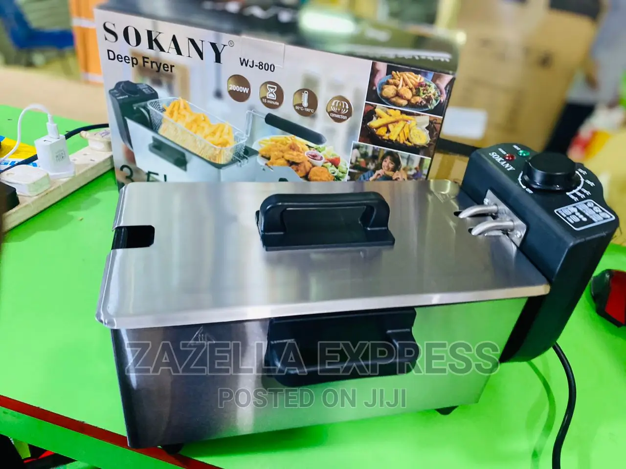 Sokany WJ-800 Professional Deep Fryer - 3.5L Silver