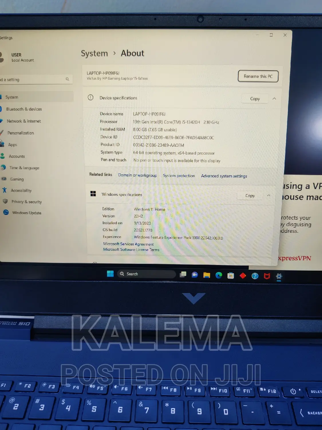 New Laptop HP Pavilion 15t 8GB Intel Core I5 HDD+SSD 512GB