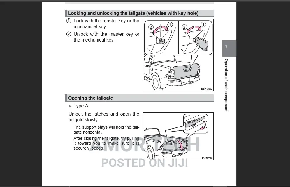 Toyota Hilux Owner's Manual Year 2005-2023