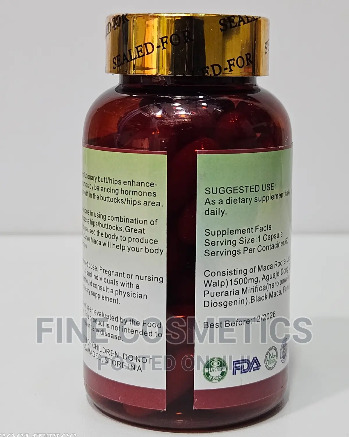 Ultimate Curve Maca Hip and Buttocks Enlargement 60capsules