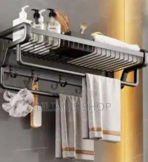 Modern Towel Rack Holder Bathroom Durable Aluminum Alloy