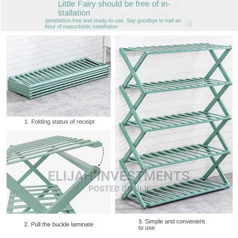 X-Shape 5-Layer Shoe Rack