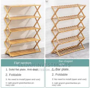 X-Shape 5-Layer Shoe Rack