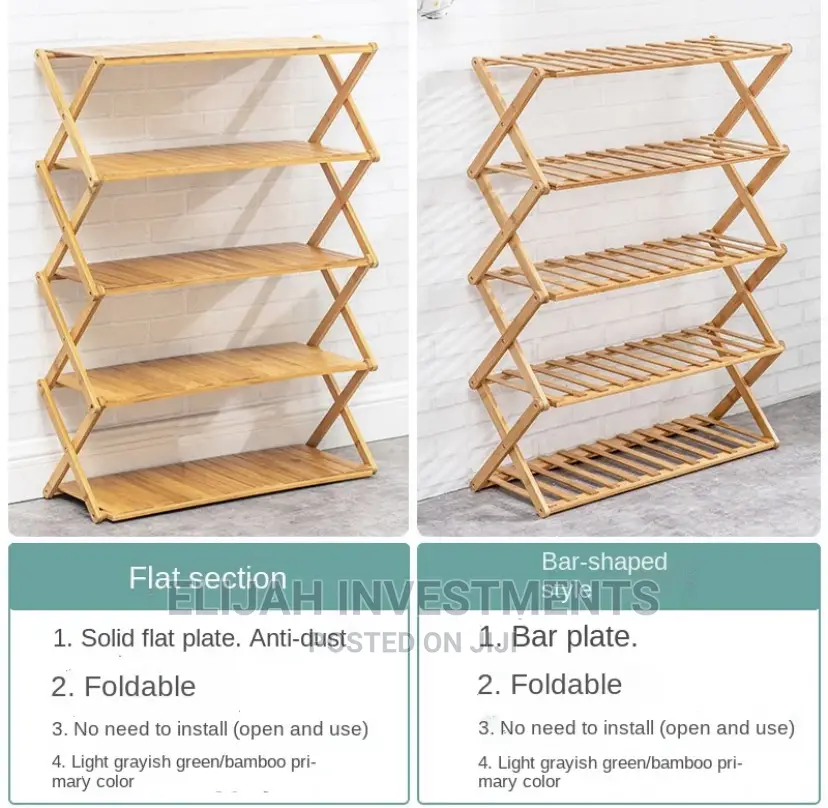 X-Shape 5-Layer Shoe Rack