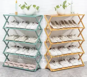 X-Shape 5-Layer Shoe Rack
