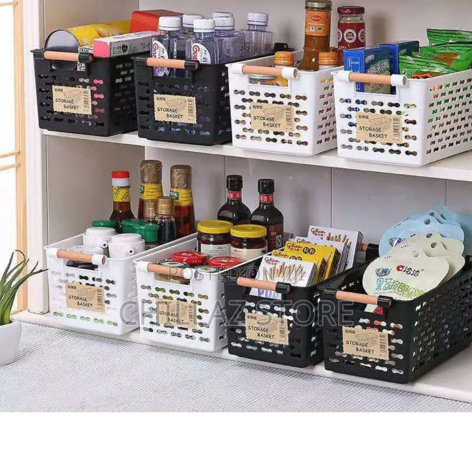 1pc Kitchen Storage Basket.