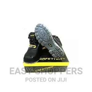 Safety Boy Heavy Duty Men's Boots Shoes - Black