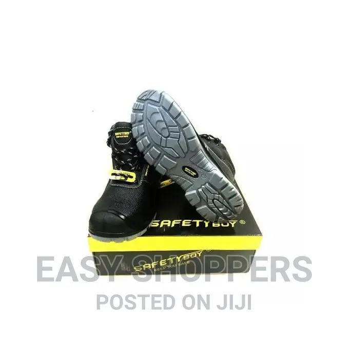 Safety Boy Heavy Duty Men's Boots Shoes - Black
