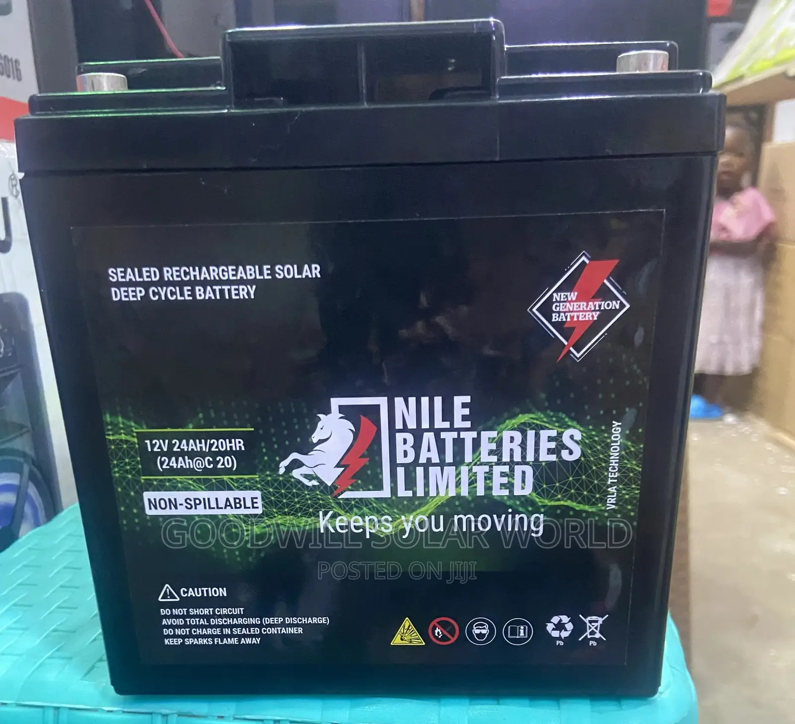Nile Batteries Limited 24ah/12v Sealed Rechargeable in Central Division Solar Energy