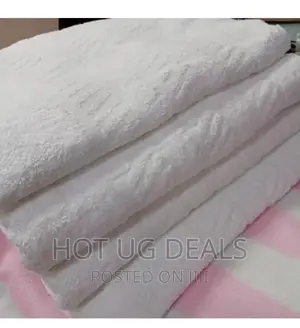 Hotel Collection Large Bath Towel Cotton 100x 150cm - White