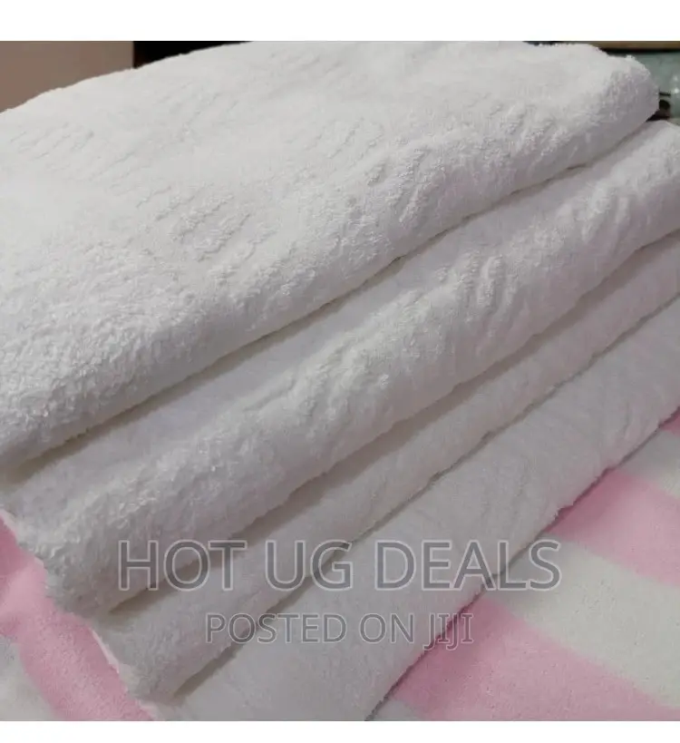 Hotel Collection Large Bath Towel Cotton 100x 150cm - White