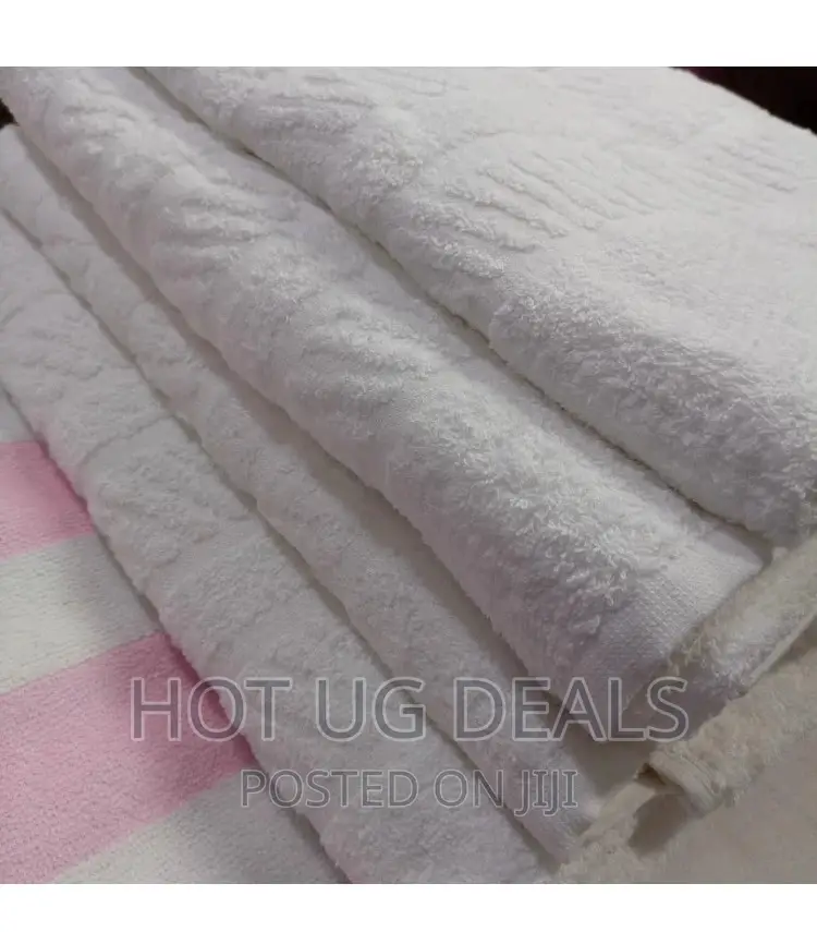 Hotel Collection Large Bath Towel Cotton 100x 150cm - White