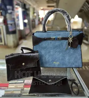 Ladies Handbag Tote Bags and Wallet Set of 3pcs- Multicolor