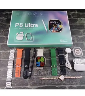 Digital Smart Watch With 7strap, Ladies Watch,Earbud,Charger