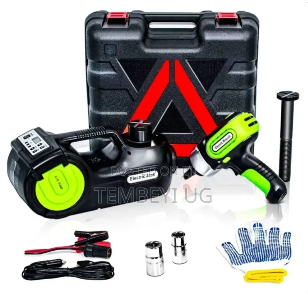 4in1 Car Repair Kit Electric Hydraulic Jack Nut Gun Jumper