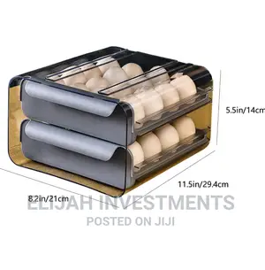 Two Level Egg Storage Organizer