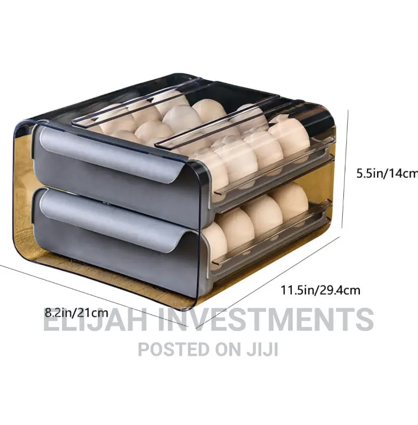 Two Level Egg Storage Organizer