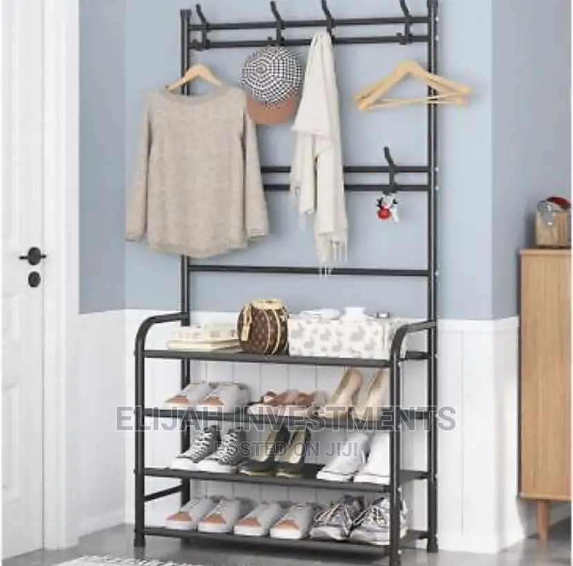 Multifunctional 4 Tier Shoe Rack Stand Organizer