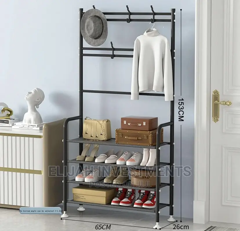 Multifunctional 4 Tier Shoe Rack Stand Organizer