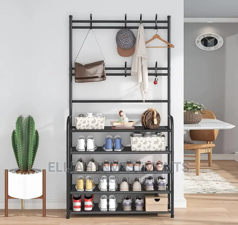 Multifunctional 4 Tier Shoe Rack Stand Organizer