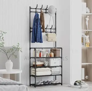 Coat Rack Shoe Rack Hall Tree 3 In 1 Storage Rack