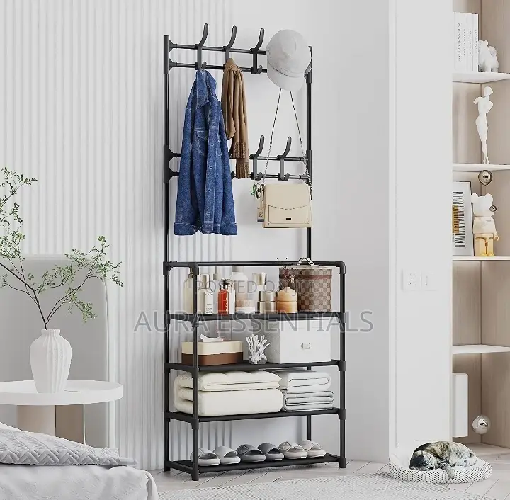 Coat Rack Shoe Rack Hall Tree 3 In 1 Storage Rack