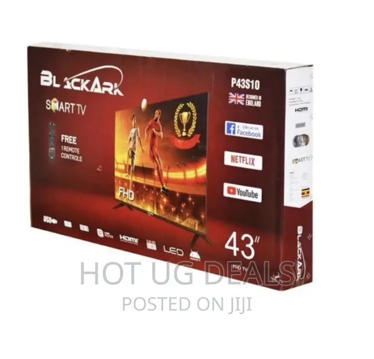 BLACKARK 43'' HD Smart Frameless TV With Netflix, Youtube