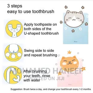 Silicone U-shaped Toothbrush For Kids