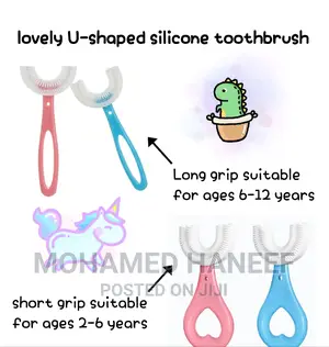 Silicone U-shaped Toothbrush For Kids