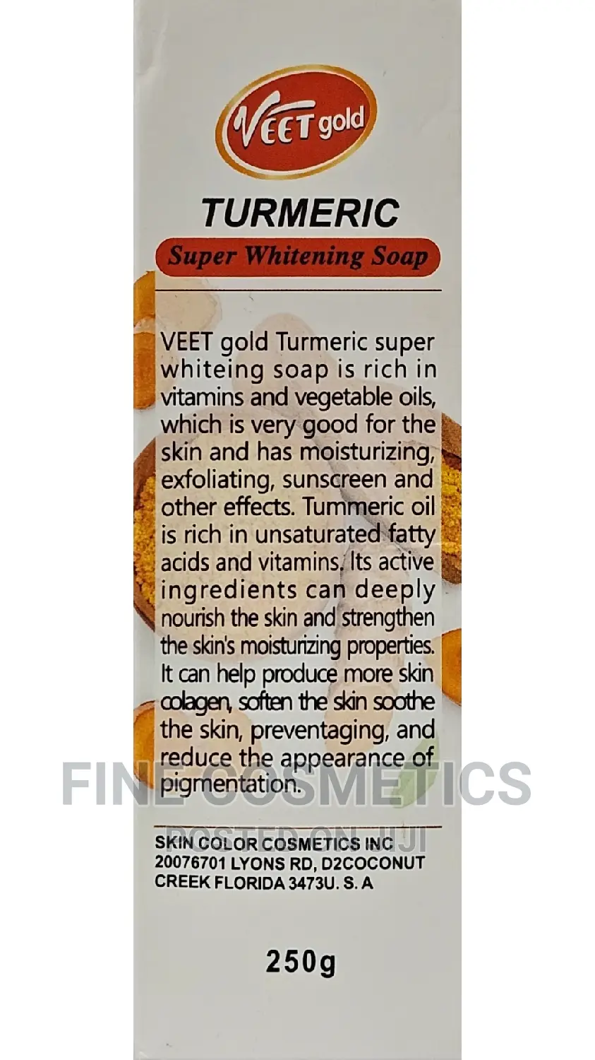 Original Veetgold Turmeric Super Whitening Skin Repair Soap