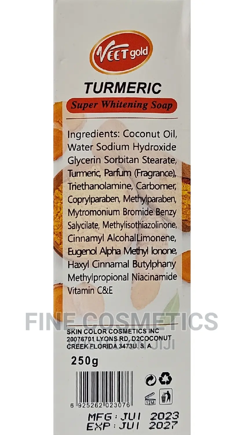 Original Veetgold Turmeric Super Whitening Skin Repair Soap