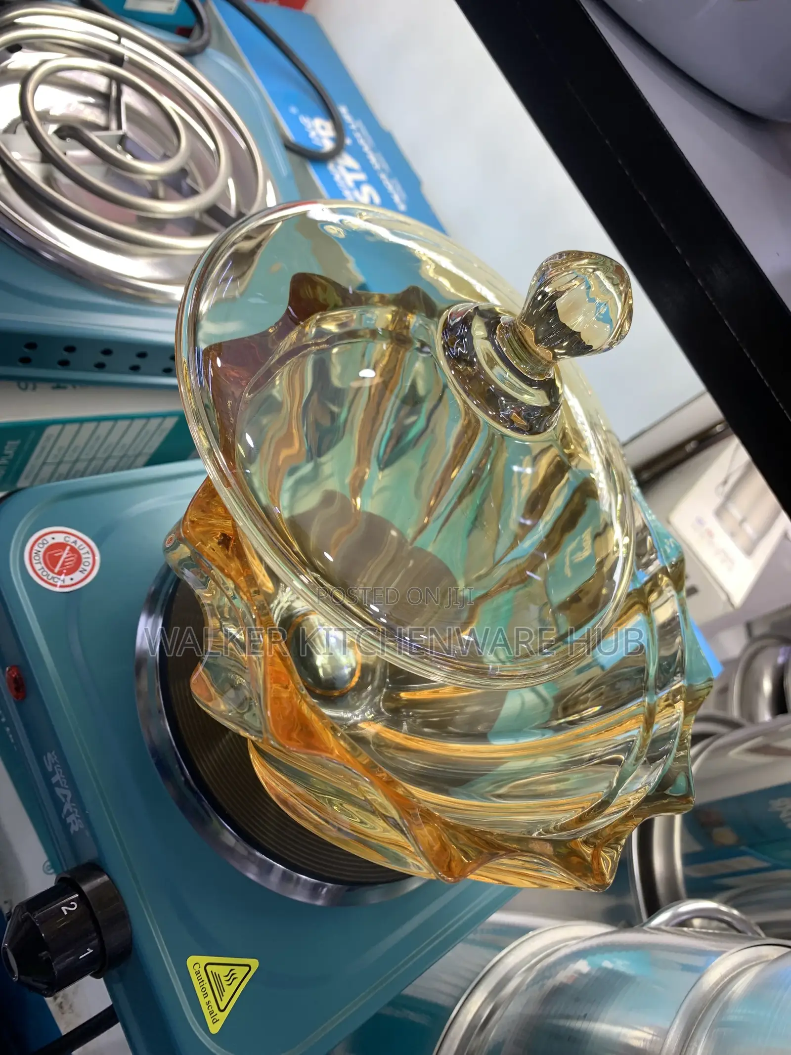 Gold Like Glass Sugar Bowl