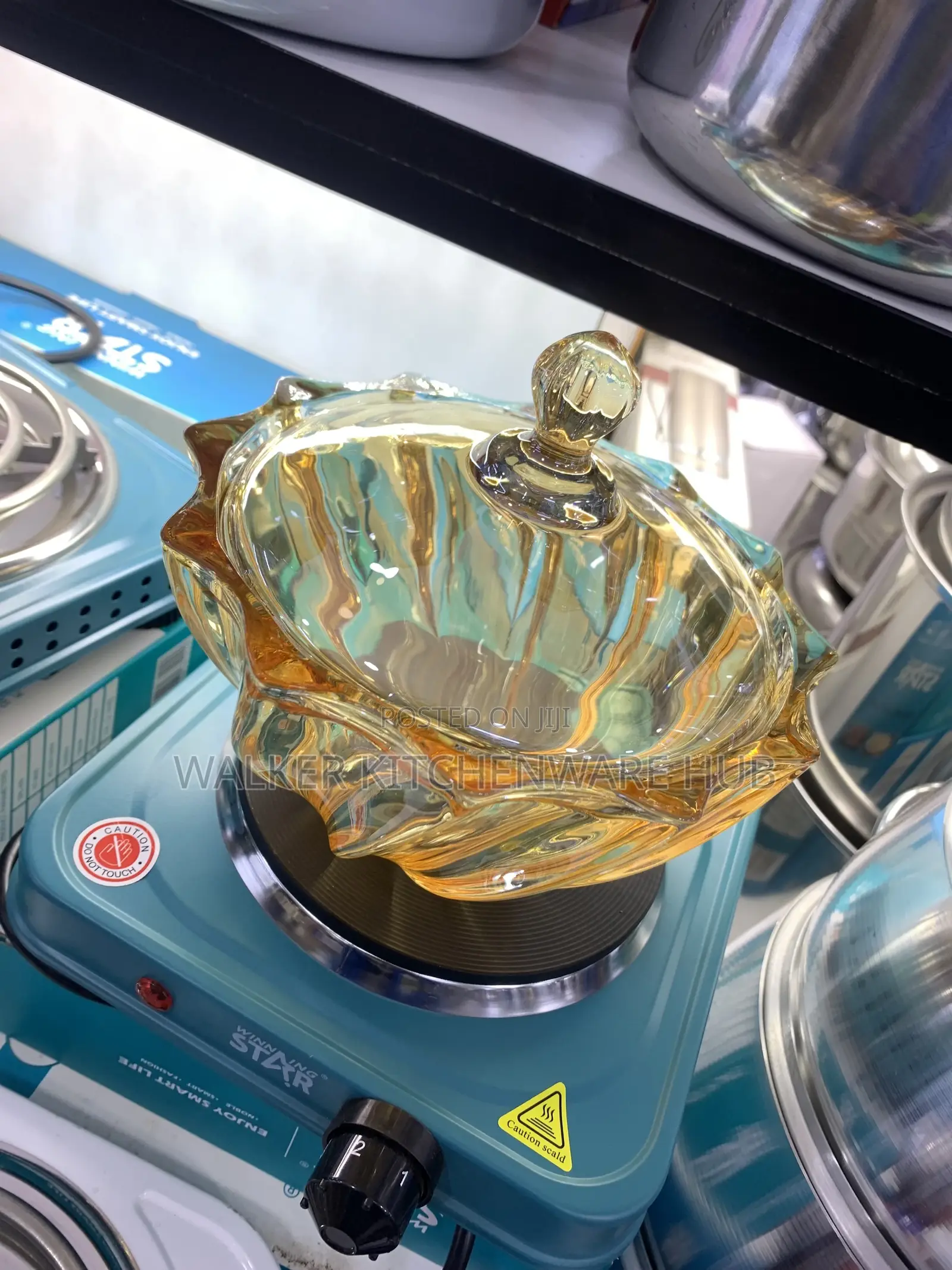 Gold Like Glass Sugar Bowl