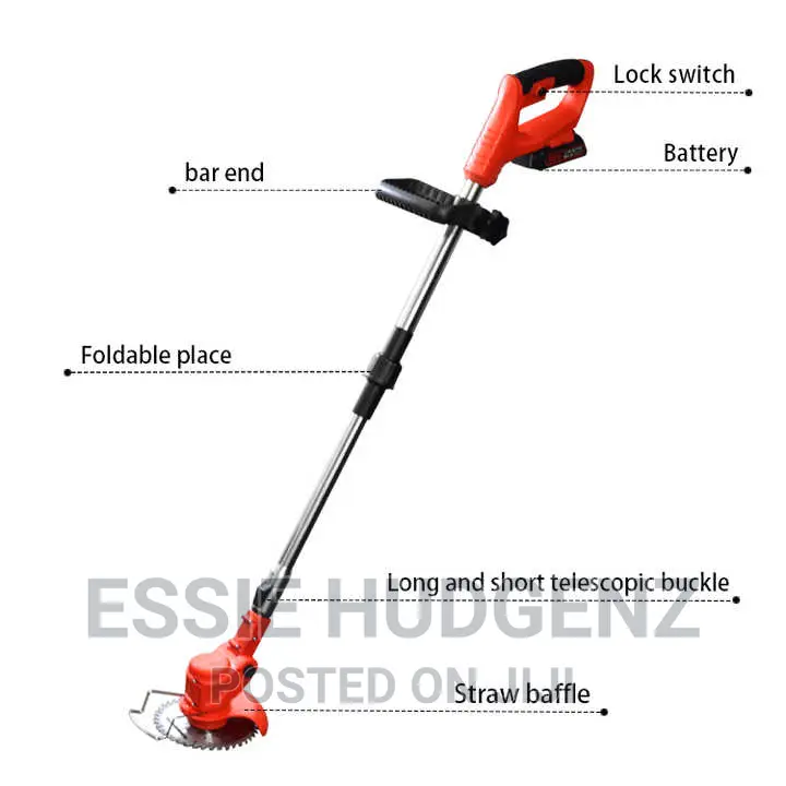Rechargeable Grass Cutter With Two Batteries