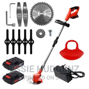 Rechargeable Grass Cutter With Two Batteries
