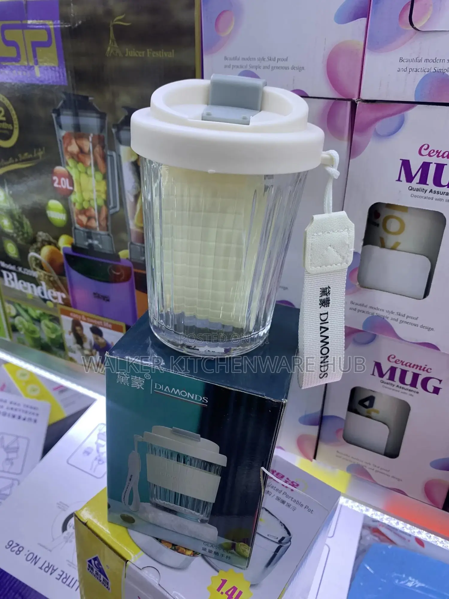 Glass Mug for Juice