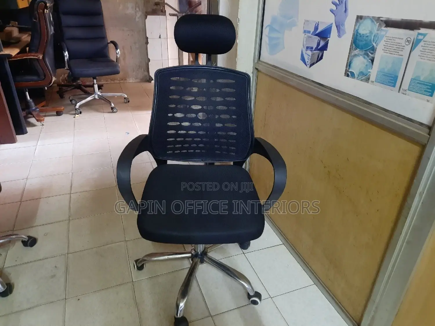 Office Back Mesh With Headrest