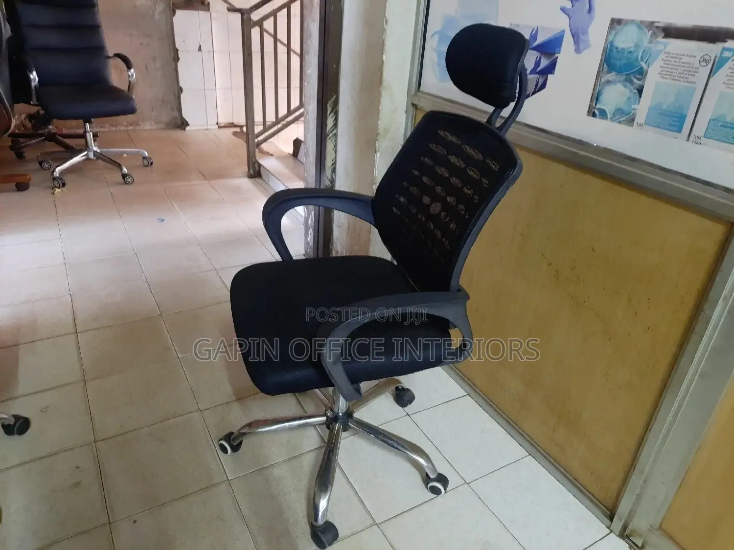 Office Back Mesh With Headrest