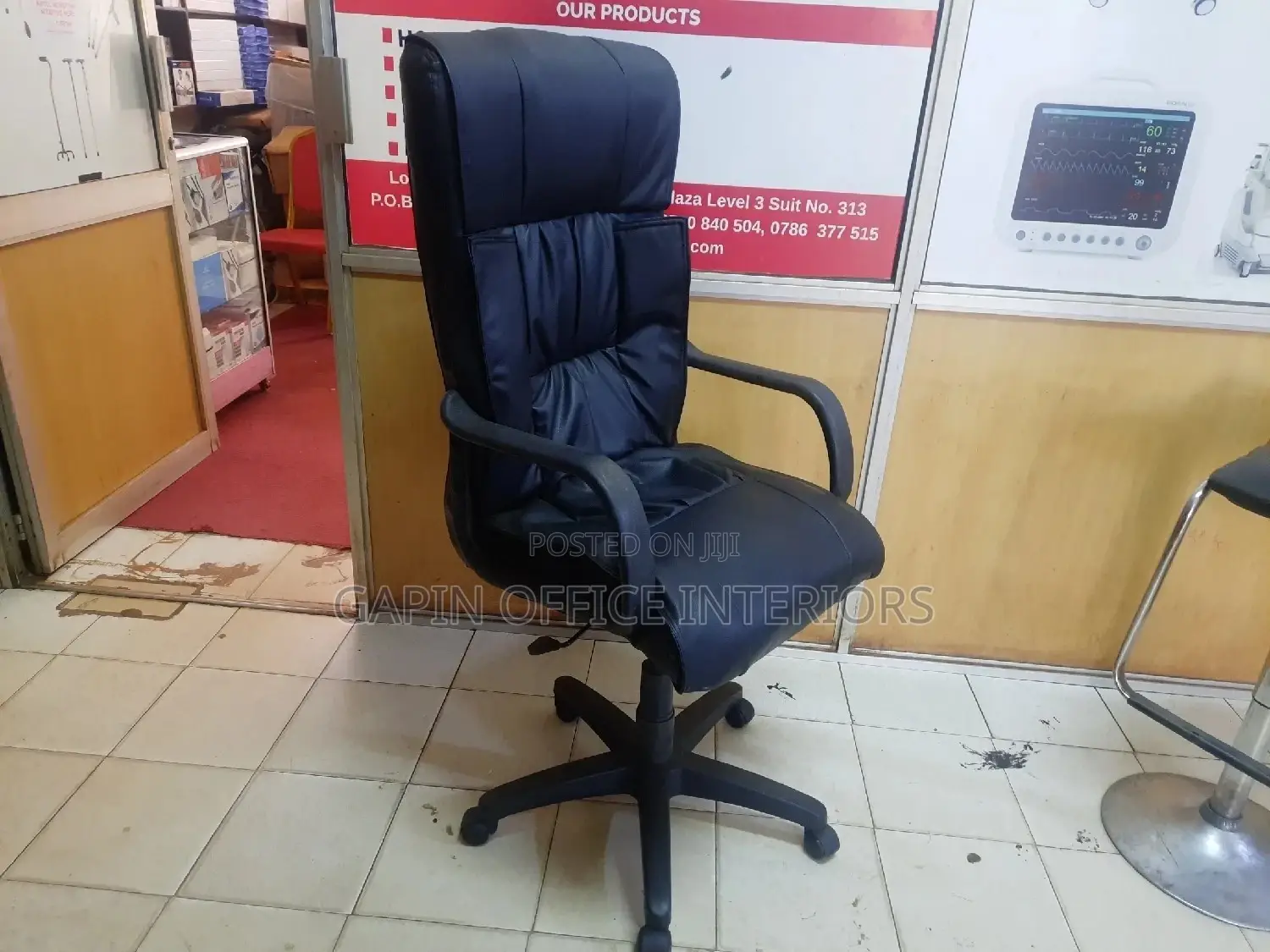 Long Back Leathered Office Chair