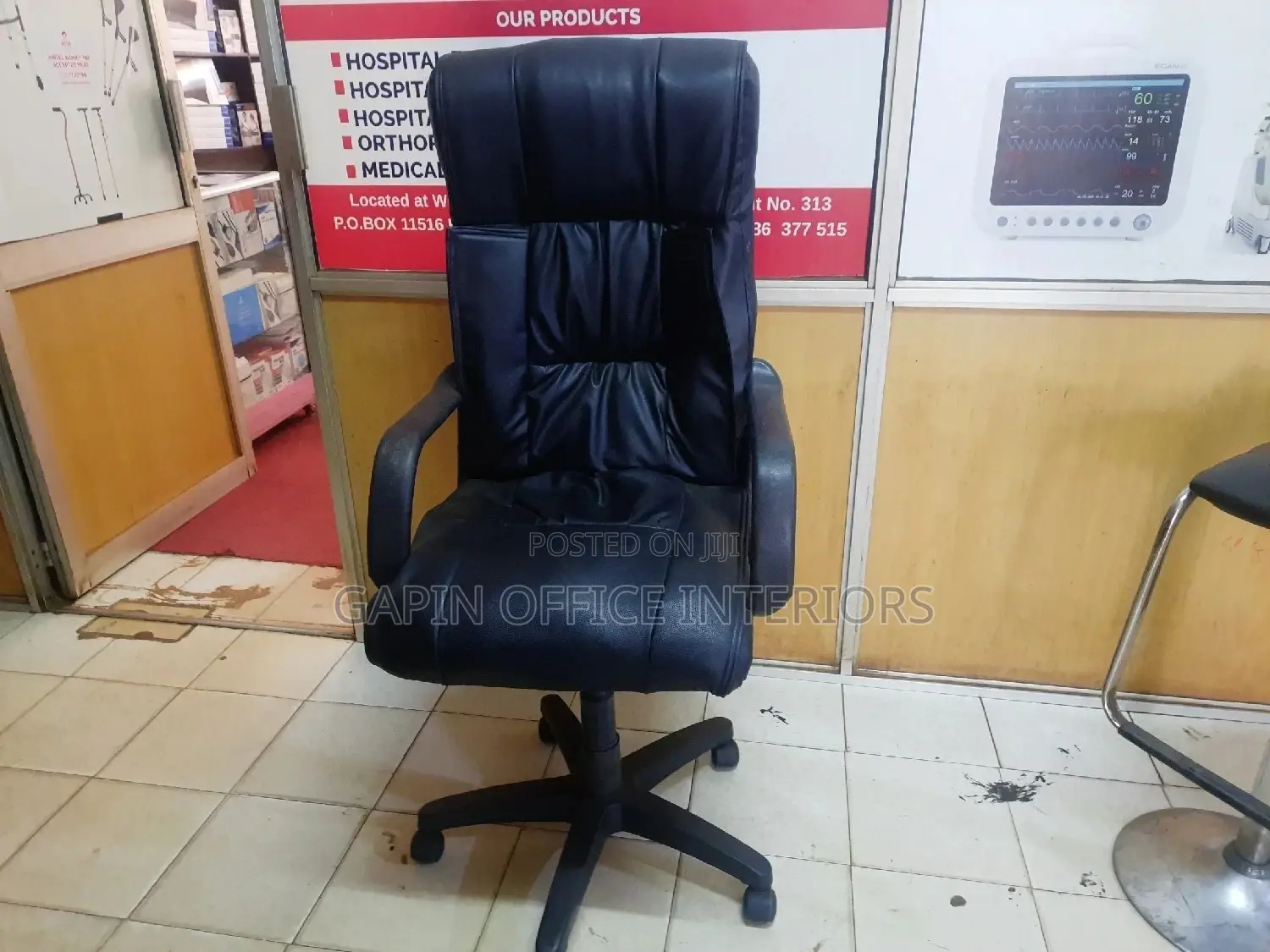 Long Back Leathered Office Chair