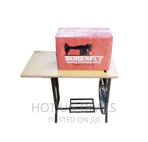 Set of Sewing Machine With Katwe Made Stands - Black,Brown