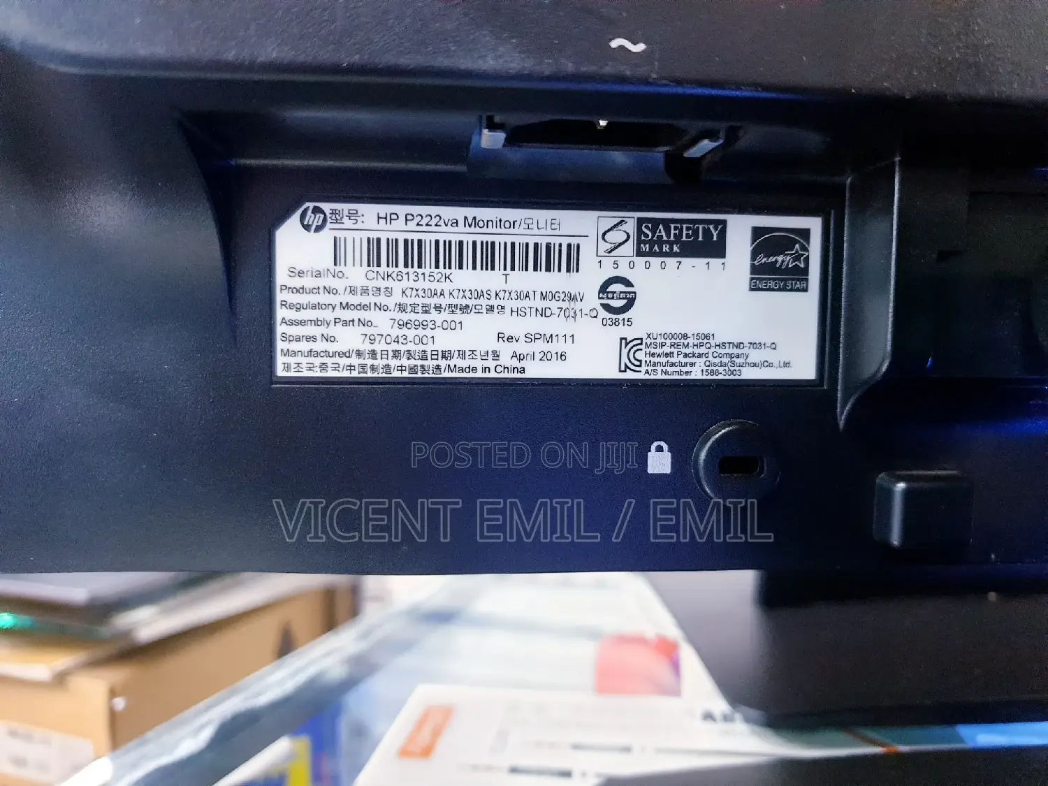 Hp Monitor Prodisplay P222va