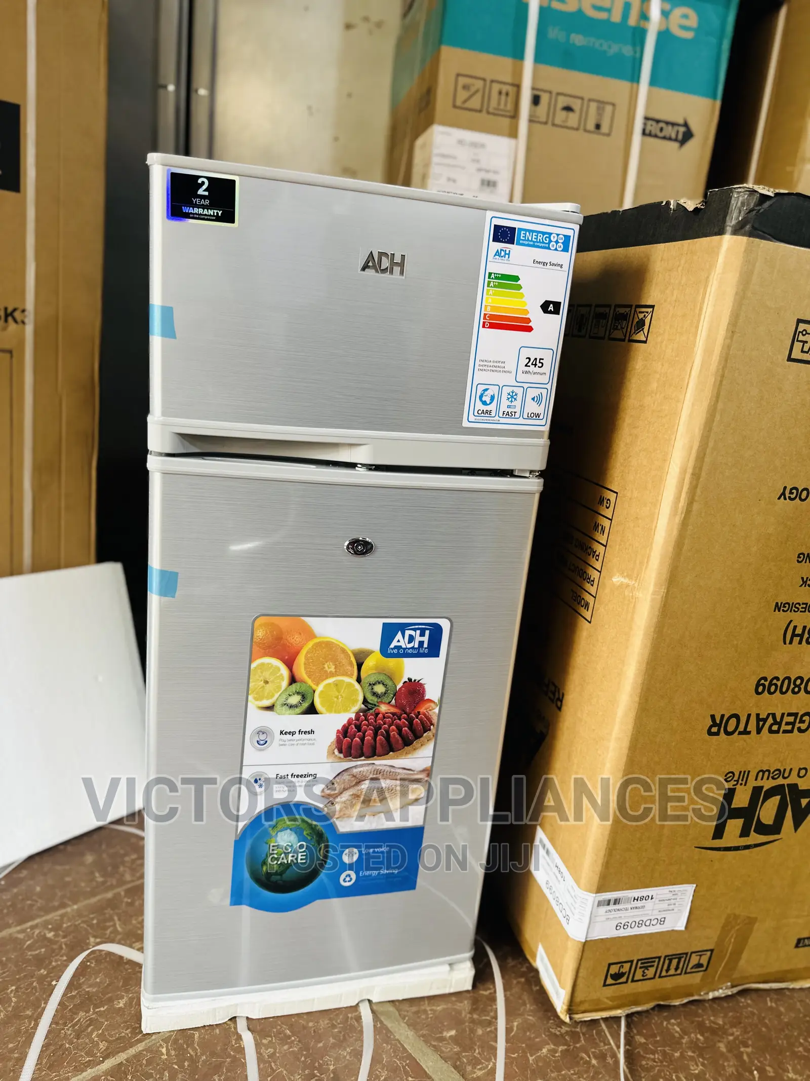 Adh Fridge 108L Double Door