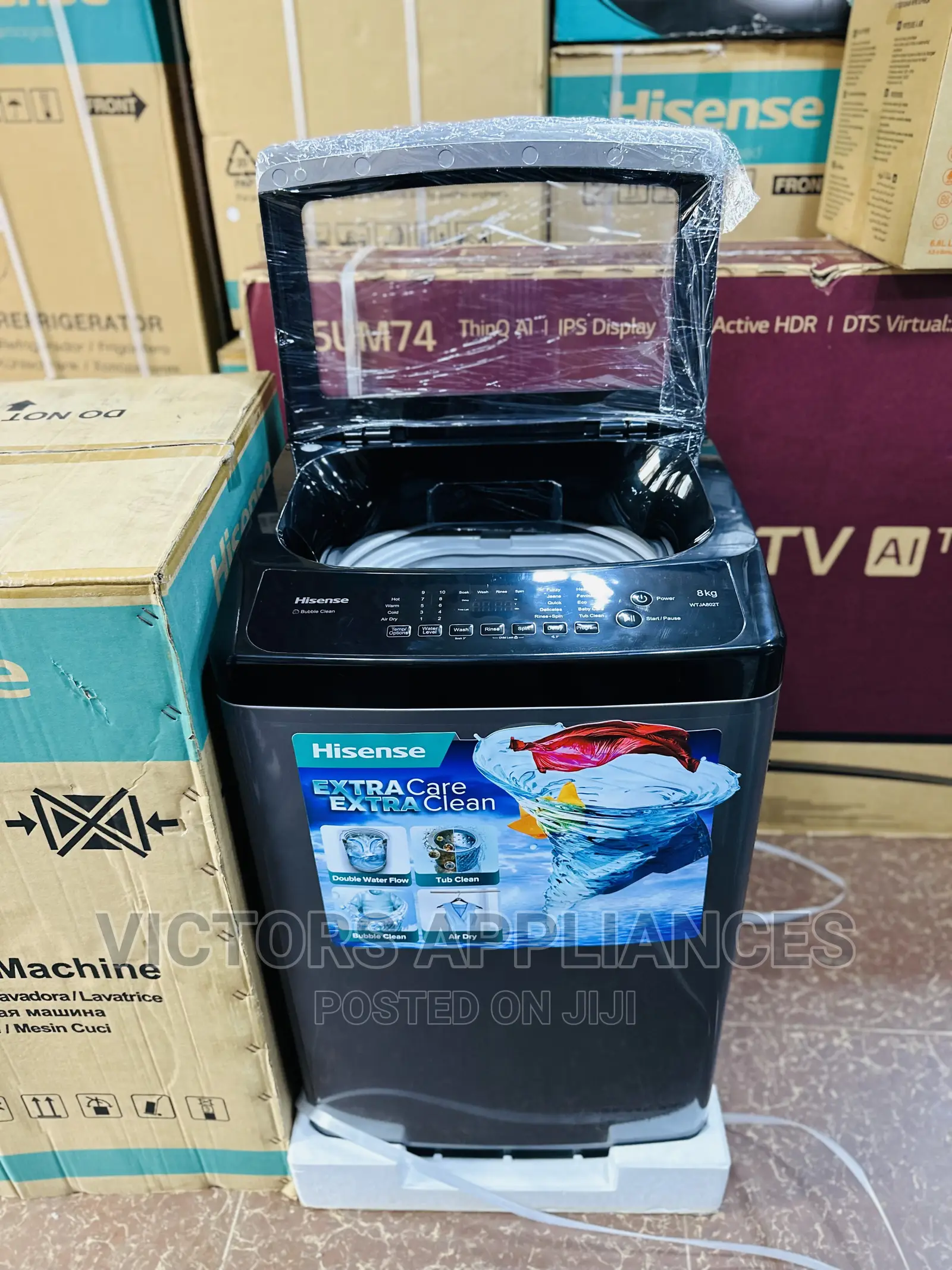 Brand New Hisense 8kg Toploader Washing Machine