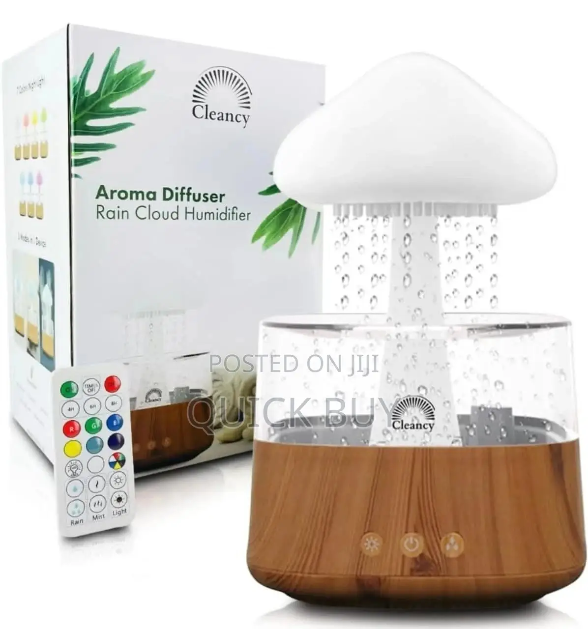 Rain Drop Humidifier, Mushroom Humidifier 4 in 1